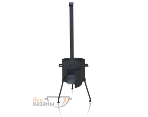 Печь под казан 8-10 л с ДЫМОХОДОМ и дверцей сталь 3 мм