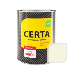 Эмаль термостойкая CERTA коричневая 800 мл (+500 С)  (12/30)