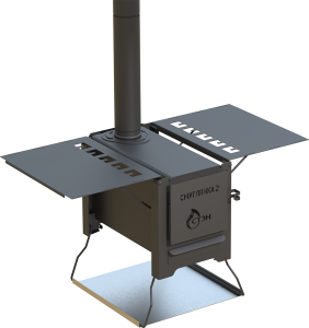 Печь отопительная походная СМУГЛЯНКА - 2 до 30 м.кв. дымоход в комплекте