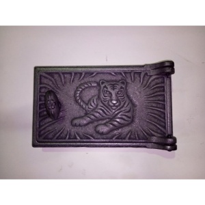 Дверца поддувальная ДП-2 Т с рисунком ТИГР (ПР: 270 х 160 мм) БЛМЗ  (5)