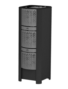 Электрокаменка GEOS- RAIN FAST 9 установка у стены в сауне (8-14 м.куб)