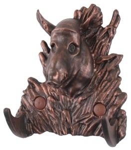Крючок ХДИ-12.041  ДИКИЙ КАБАН патина (ГР: 106 х 122 х 45 мм) ЛИТКОМ
