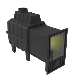 Печь-каменка чугунная ВОЕВОДА 20 дверца Д-2 без сетки под обкладку (8 - 20 м.куб.)