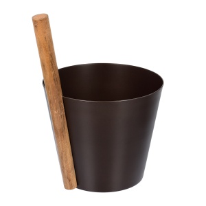 Бадья 5 л из алюминия, коричневая Банные штучки