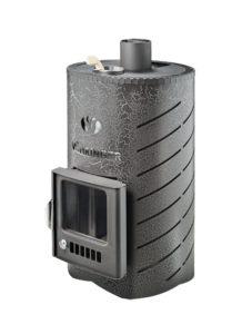 Печь-каменка УЮТ-25 ПФ дверца со стеклом в кожухе ЛАЙН (25 м.куб)