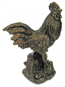 Статуэтка ХДИ-2.013  ПЕТУШОК патина (ГБ: 80 х 50 х 107 мм) ЛИТКОМ