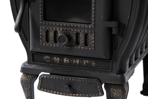 Печь отопительная СИБИРЬ чугунная с варочной поверхностью (120 м.куб.)