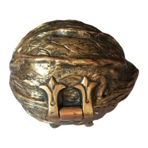 Шкатулка ХДИ-5.005  ОРЕХ патина (ГР: 75 х 67 х 60 мм) ЛИТКОМ