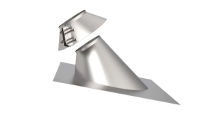 Проход кровли с фланцем d = 150 мм 45 гр. НЕРЖ.  (10)