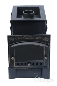 Печь-каменка СИБИРЬ-25 дверца со стеклом  под Т/О (левый)