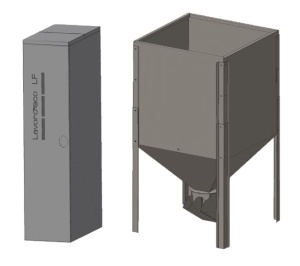 Бункер LF  500 л для пеллетных котлов LF LAVORO ECO с факельной горелкой