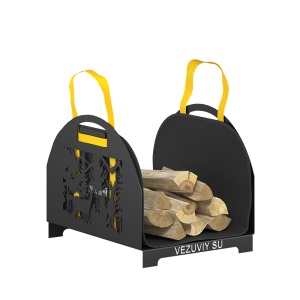 Дровница  ВЕЗУВИЙ D 430 В РУССКИЙ ЛЕС БРОНЗА кованая