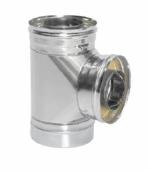 Сэндвич-тройник 90 гр. d = 180/240 мм (Н+Н) ТИС (0,8 ММ) (430 СТАНДАРТ)